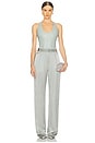 view 5 of 5 Croc Faux Leather Scoop Bodysuit in Jade