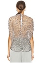 view 3 of 5 Sequin Cape Tee in Silver