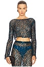 view 1 of 5 Net Paillette Top in Oz