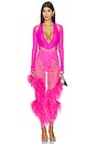 view 5 of 5 Snake Lace Bodysuit in Vivid Pink