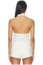 view 3 of 4 Draped Cowl Neck Top in Cream