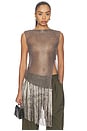 view 1 of 6 Metallic Asymmetric Top in Gunmetal