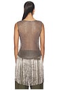 view 4 of 6 Metallic Asymmetric Top in Gunmetal