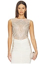 view 1 of 6 x REVOLVE Mosaic Embroidered Bodysuit in Cream