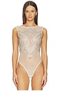 view 2 of 6 x REVOLVE Mosaic Embroidered Bodysuit in Cream