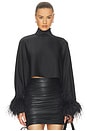 view 1 of 4 x REVOLVE Lightweight Satin Caftan Top in Black