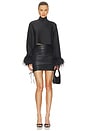view 4 of 4 x REVOLVE Lightweight Satin Caftan Top in Black