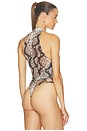 view 4 of 5 x REVOLVE Printed Mesh Cross Bodysuit in Python Print