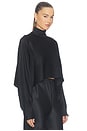 view 2 of 4 SATIN CAFTAN トップ in Black
