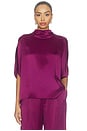 view 1 of 4 SATIN CAPE  Tシャツ in Berry