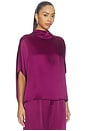 view 2 of 4 SATIN CAPE  Tシャツ in Berry