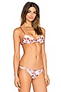 view 3 of 5 Moon Lover Reversible Bikini Top in Daisy & Sandy