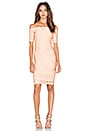 view 1 of 4 Bandage Off Shoulder Mini Dress in Nude