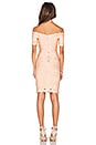 view 3 of 4 Bandage Off Shoulder Mini Dress in Nude
