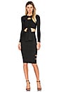 view 4 of 4 Sophia Long Sleeve Crop Top in Preto