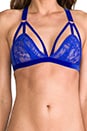 view 4 of 4 Sabel Cut Out Bra in Electric Blue