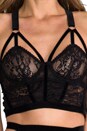 view 4 of 4 Sabel Underwire Longline Bra in Black