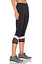 view 2 of 4 Desire 7/8 Core Legging in Black & Soft Lilac