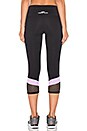 view 3 of 4 Desire 7/8 Core Legging in Black & Soft Lilac