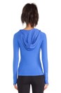 view 3 of 5 Catalina Hooded Excel Top in Yves Blue Marl