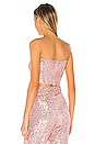 view 3 of 5 TOP CROPPED SEQUIN in Quartz Pink