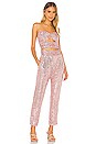 view 4 of 5 TOP CROPPED SEQUIN in Quartz Pink