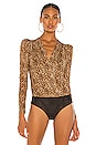 view 2 of 5 Tulle Cachecour Long Sleeve Bodysuit in Leopard Print