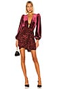 view 5 of 5 Velvet Bodysuit in Burgundy