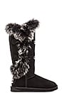 view 1 of 5 Nordic Angel Extra Tall with Rabbit Fur Trim in Black
