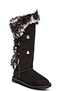 view 2 of 5 Nordic Angel Extra Tall with Rabbit Fur Trim in Black