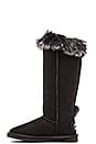 view 5 of 5 Nordic Angel Extra Tall with Rabbit Fur Trim in Black