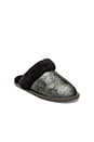 view 2 of 5 PANTOUFLES CLOSE MULE in Crackle Black & Silver