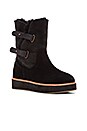 view 2 of 5 BOTTINES EN MOUTON RETOURNÉ BUSHMILL in Black Suede