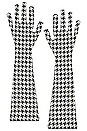 view 3 of 3 Griffith Gloves in Black & White