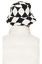 view 2 of 3 Penelope Bucket Hat in Black White