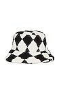 view 3 of 3 Penelope Bucket Hat in Black White