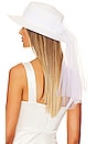 view 1 of 4 Bridal Bow Hat in White