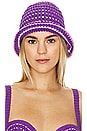 view 1 of 4 Mara Crochet Hat in Purple