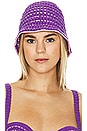 view 2 of 4 Mara Crochet Hat in Purple