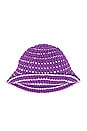 view 3 of 4 Mara Crochet Hat in Purple