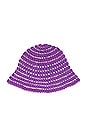 view 4 of 4 Mara Crochet Hat in Purple