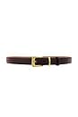 view 1 of 3 Tali Leather Belt in Brown & Gold