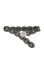view 1 of 3 Wyatt Belt in Black & Silver