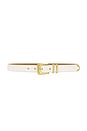 view 1 of 3 Western Denim Belt in Cream & Gold
