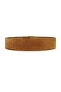 view 2 of 3 Wide Belt in Cognac & Gold
