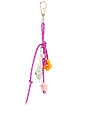 view 2 of 4 Claire Bag Charm in Gold Pink