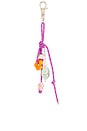 view 3 of 4 Claire Bag Charm in Gold Pink