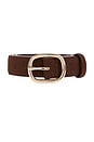 view 3 of 3 Perry Belt in Brown Suede
