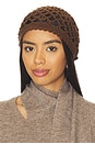 view 1 of 3 Dionne Crochet Hat in Dark Brown