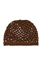 view 3 of 3 Dionne Crochet Hat in Dark Brown